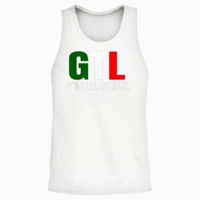 Gym Tan Laundry Gtl New Jersey Garden Nj Shore Italian Unisex Tank Top - White