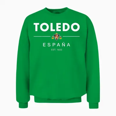 Toledo Espagne Vacances à Tolède Espagne Toledo Voyage En Famille Unisex Sweatshirt - Irish Green