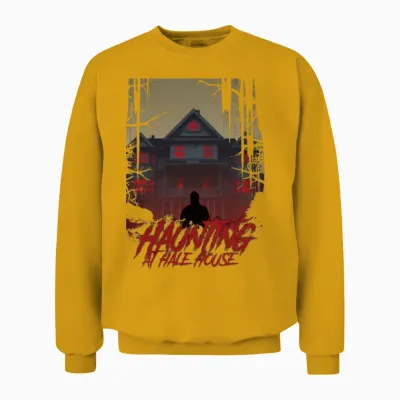 Haunting at Hale House Book Cover Unisex Sweatshirt - Gold