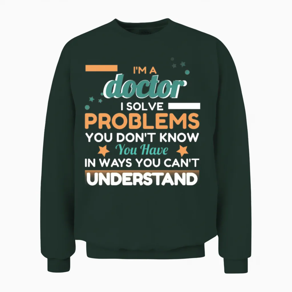 Problem-Solver: Doctor Edition Unisex Sweatshirt in Forest