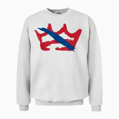 No Kings Unisex Sweatshirt - White