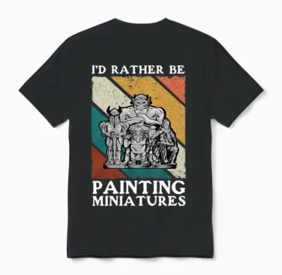 Wargaming Painting Miniatures Unisex T-Shirt - Black