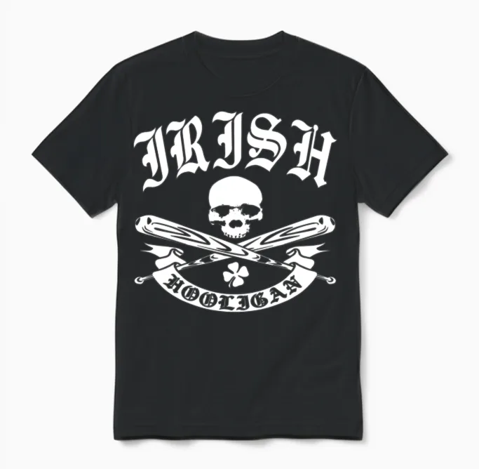 Irish Hooligan Unisex T-Shirt in Black