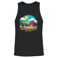 The Retro Farm — & Country Gift Unisex Tank Top - Black – 2