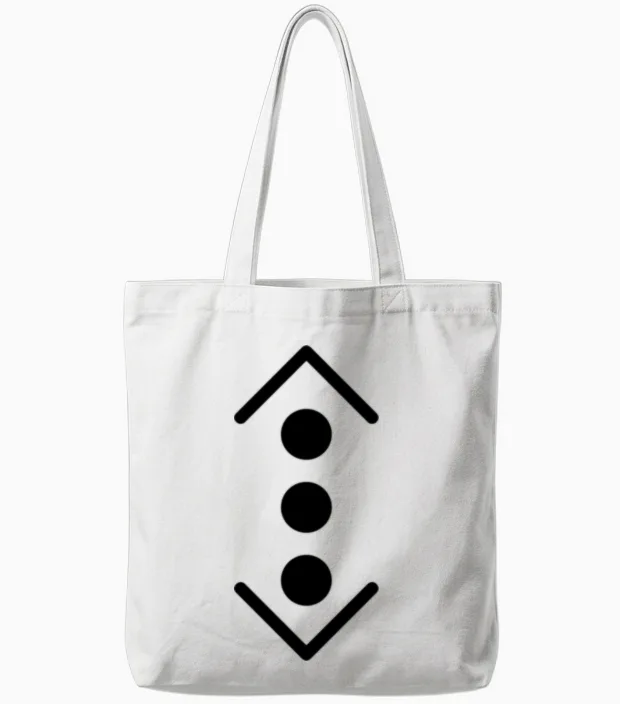 Cute Nice Tatoo Tote Bags in White
