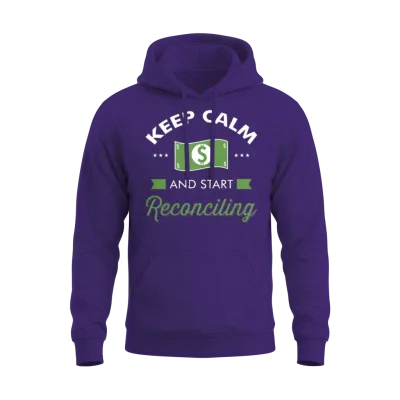 Accountant Accounting Gift Idea Funny Accountancy Unisex Hoodie - Purple