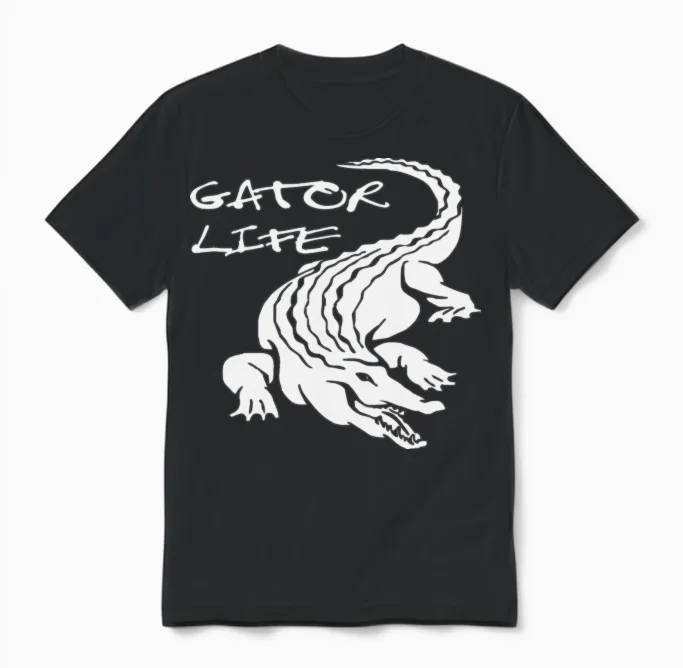 Gator Life Unisex T-Shirt in Black