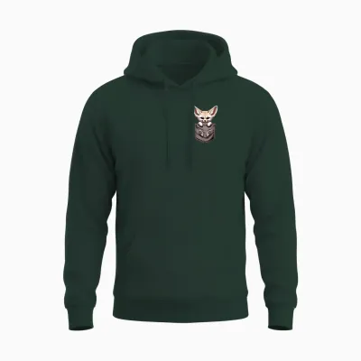 Pocket Fennec Foxes Lover Fenec Fox Animal Art Wild Animals Unisex Hoodie - Forest