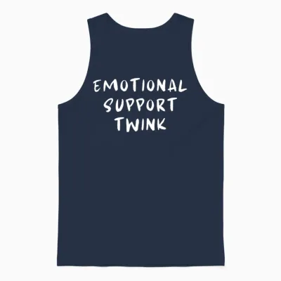 Dank and Funny Meme Unisex Tank Top - Navy