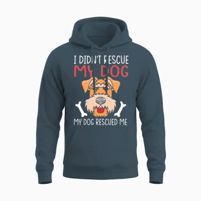 Dog Rescue Quotes Airedale Terrier Dog Unisex Hoodie - Dark Heather