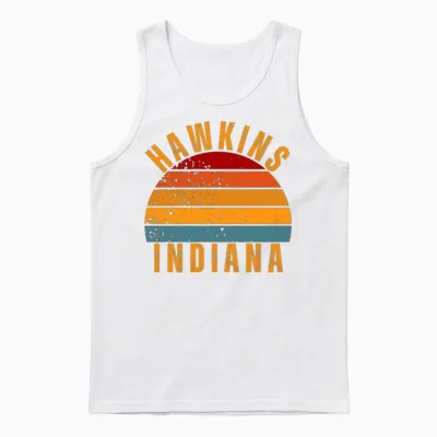 Indiana Vintage Retro Unisex Tank Top - White
