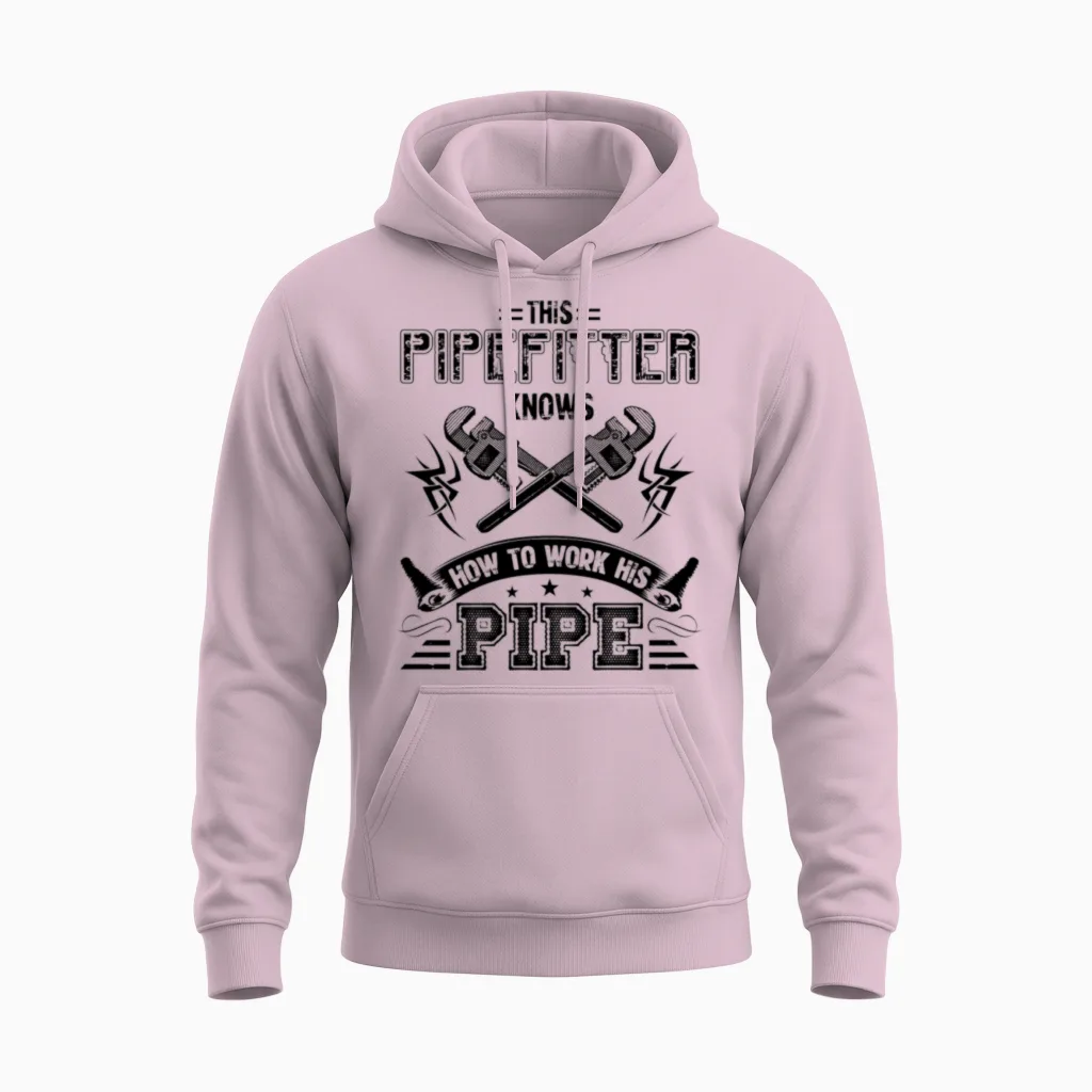 This Pipefitter Knows Unisex Hoodie - Light Pink