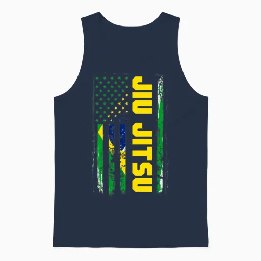 Jiu Jitsu Boxing & Mma Unisex Tank Top in Navy