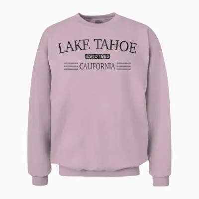 Lake Tahoe Californie - Lake Tahoe Ca Cv1x Unisex Sweatshirt - Light Pink