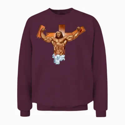 Come at Me Bro Jesus Unisex Sweatshirt - Maroon