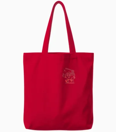 Retro T-Shirt with Pocket Ramen Noodles Tokyo Japan Tote Bags - Red