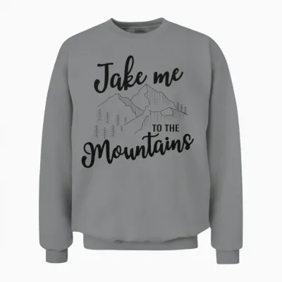 Take Me to the Mountains - Hiking Unisex Sweatshirt - Sport Grey