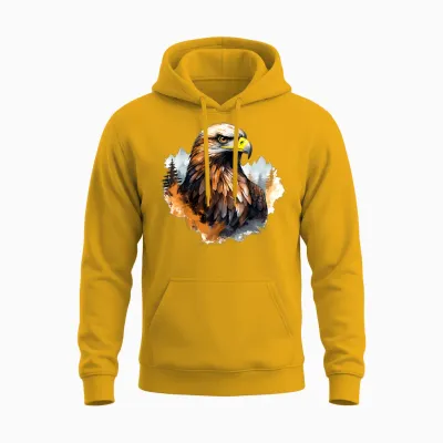 Steinadler Adler Falkner Jäger Natur Ornithologe Seeadler Unisex Hoodie - Gold