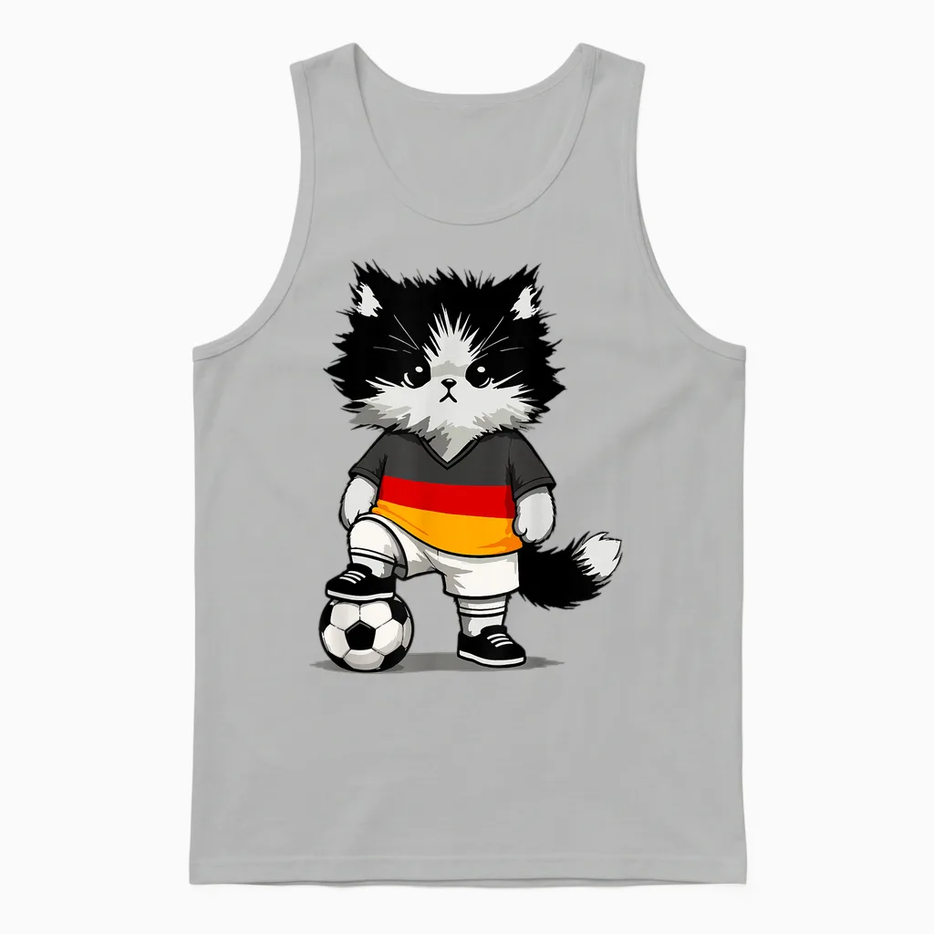 Deutschlandflagge Herren Damen Kinder Deutschland Unisex Tank Top in Ash