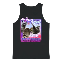 My Pain Is Chronic but My Ass Is Iconic Unisex Tank Top - Black – 1