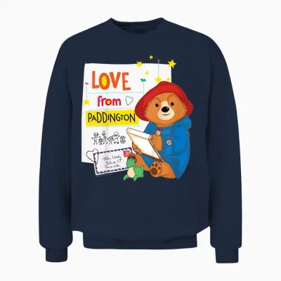 The Adventures of Paddington Bear Letters Unisex Sweatshirt - Navy