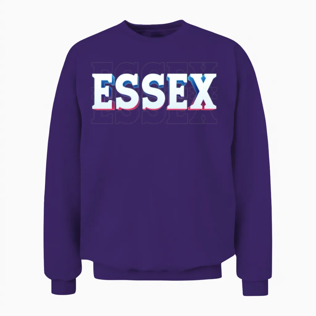 Retro - Essex Unisex Sweatshirt in Purple