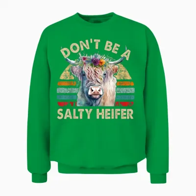 Highland Cow Unisex Sweatshirt - Irish Green