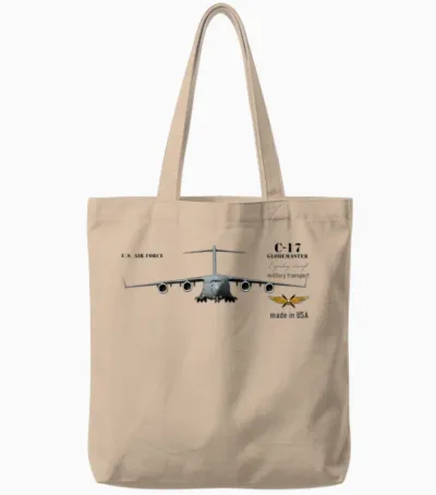 C-17 Globemaster Tote Bags - Natural