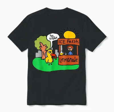 Ice Fresh Lemonade Got Any Grapes Duck Funny Gift Unisex T-Shirt - Black