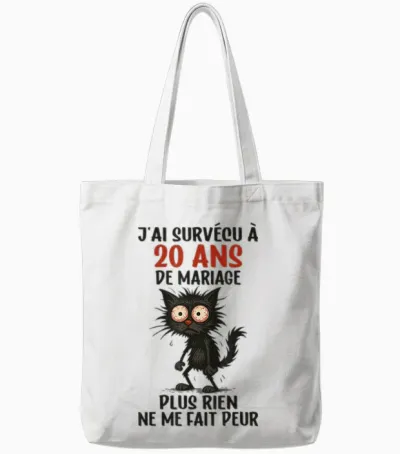 20 Ans Mariage - Anniversaire De Mariage 20 Ans Tote Bags - White