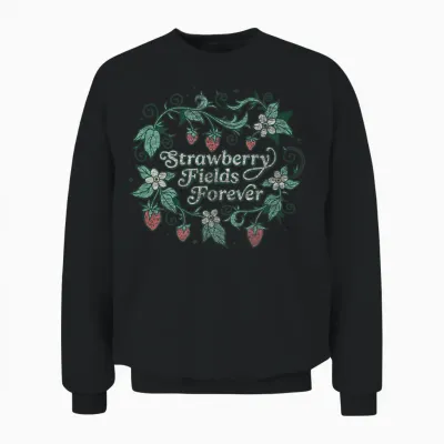 Die Beatles - Strawberry Fields Forever Unisex Sweatshirt - Black