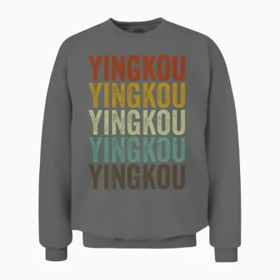 Yingkou China Retro Vintage Unisex Sweatshirt - Graphite Heather