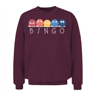 Bingo Unisex Sweatshirt - Maroon