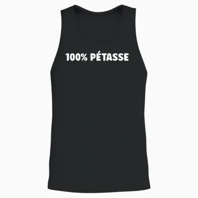 Super Surnom Pétasse Mignonne Humour 100% Pétasse Unisex Tank Top - Black