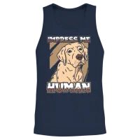 Labrador Dog — Lovers Gift Unisex Tank Top - Navy – 2