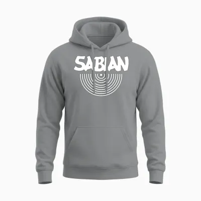 Sabian White Unisex Hoodie - Sport Grey