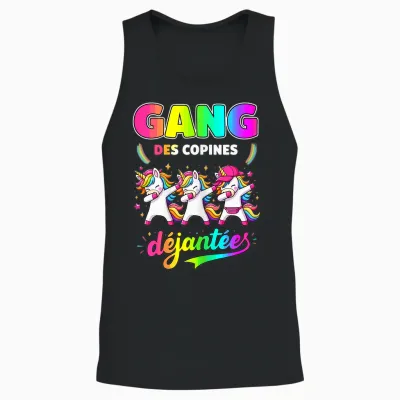 Gang of Girlfriends Dejanted Bride Future Bride Evjf Unisex Tank Top - Black