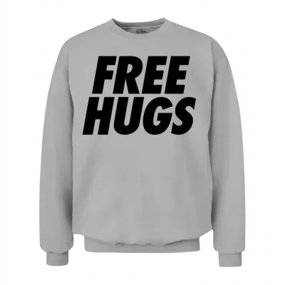 Free Hugs Unisex Sweatshirt - Ash