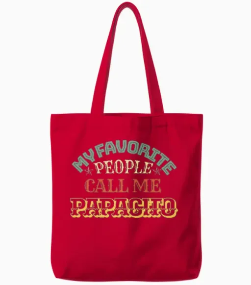 Rainbow Papacito Shirt, Retro Papacito, Papacito Tote Bags in Red