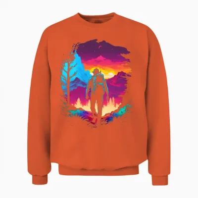Hiking Unisex Sweatshirt - Orange
