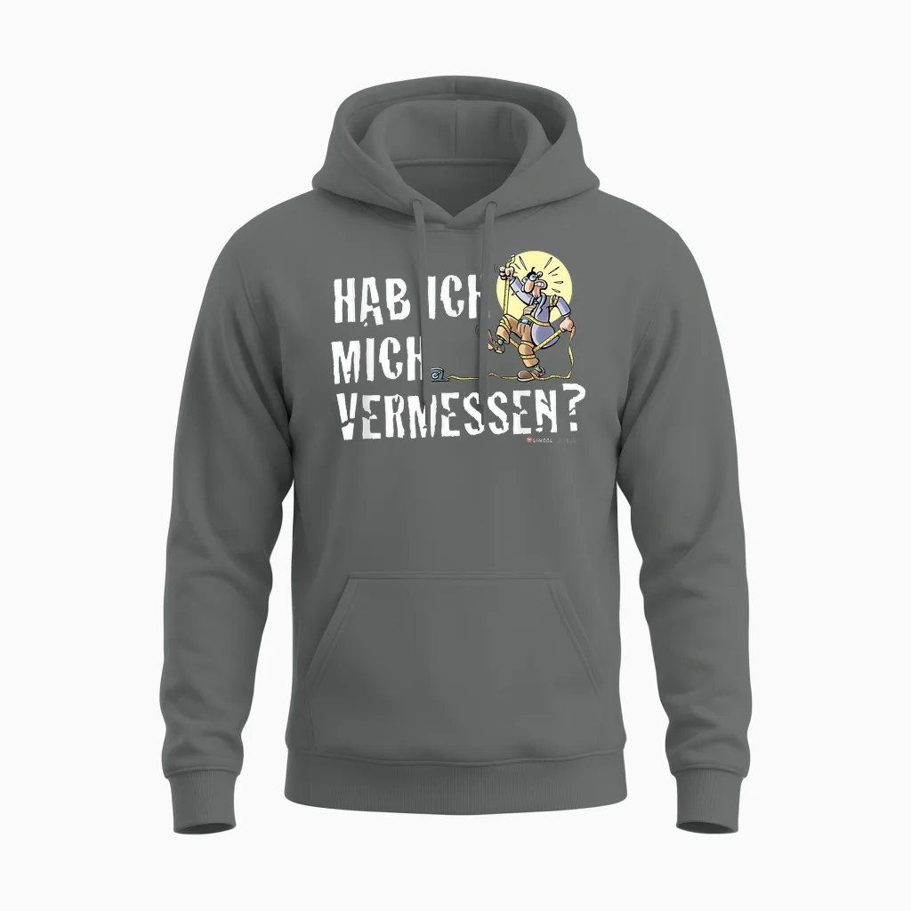 Herr Hüpenbecker - Hab Ich Mich Vermessen? T-Shirt, Black Unisex Hoodie in Graphite Heather