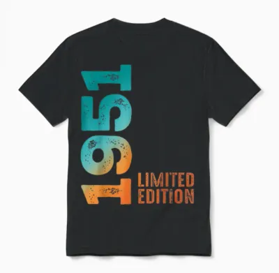 Anniversaire 1951 édition Limitée 1951 Unisex T-Shirt - Black