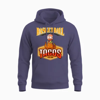 Basketball Fan Retro Unisex Hoodie - Heather Sport Dark Navy