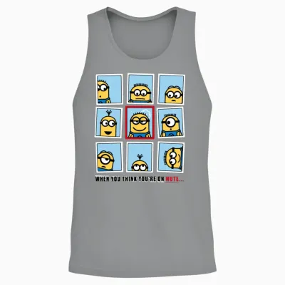 Minions Home Office Problems Unisex Tank Top - Sport Grey