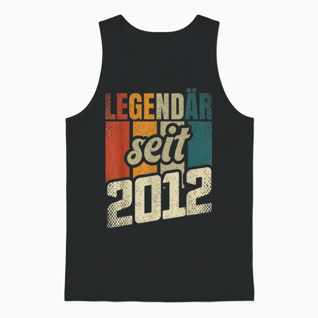 14. Geburtstag Junge Mädchen 14 Jahre 2012 Geschenk Lustig Unisex Tank Top in Black