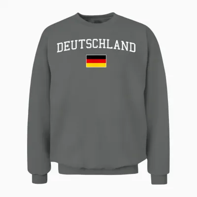 Deutschlandflagge Herren Damen Kinder Deutschland Unisex Sweatshirt - Graphite Heather