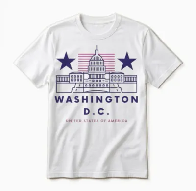 Washington D.c. Unisex T-Shirt - White
