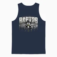 F-22 Raptor Unisex Tank Top in Navy - 1
