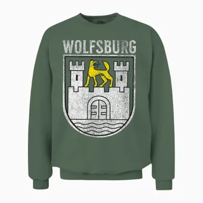 Wolfsburg Allemagne Unisex Sweatshirt - Military Green