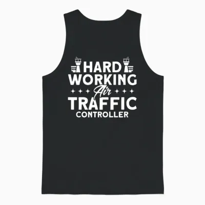 Air Traffic Control Airport Gift Unisex Tank Top - Black